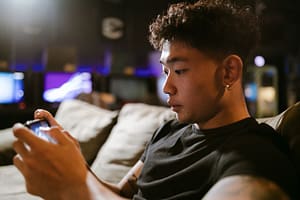 playing entertainment mobile